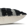 Hand-Woven Navy Blue & White Boho Decorative Throw Pillow - 17x17